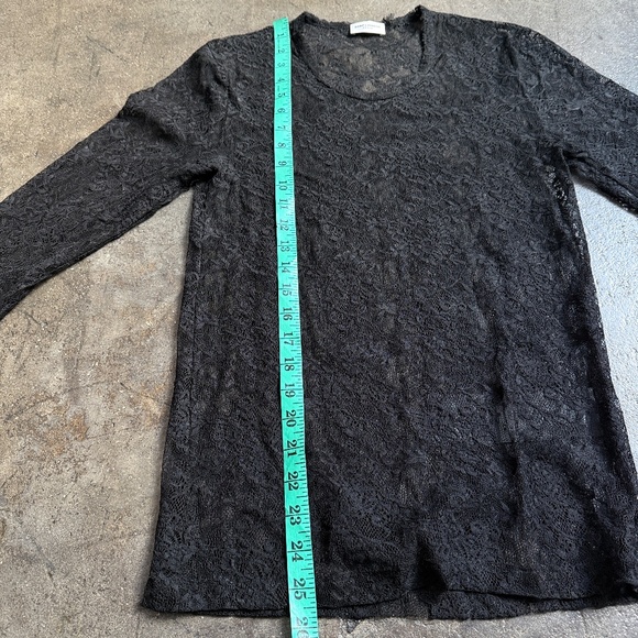 Saint Laurent Lace Mesh Longsleeve Shirt - Picture 7 of 12